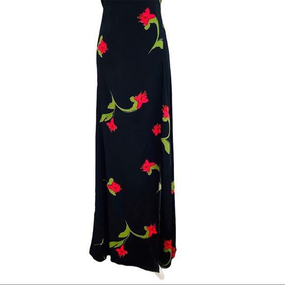 Reformation Seine Wrap Dress Black Floral - Picture 10 of 15